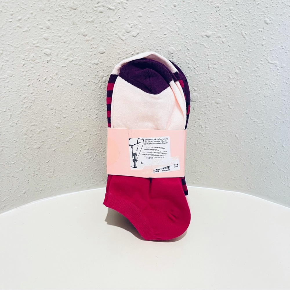 Kate Spade 3 Pairs No Show Leopard Stripes Socks OS NWT - Picture 6 of 7